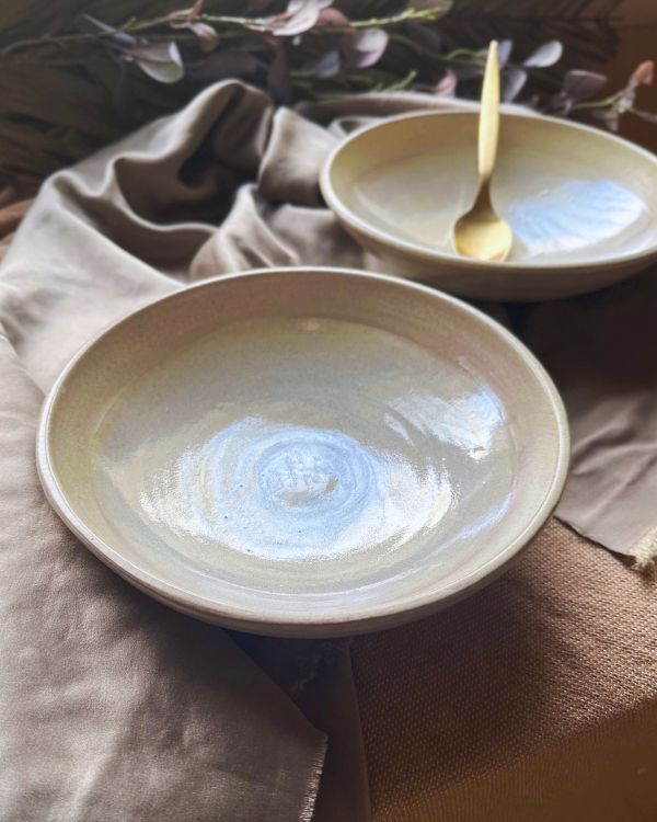 Pearl Oyster Pasta Bowls Set - Los Artisans