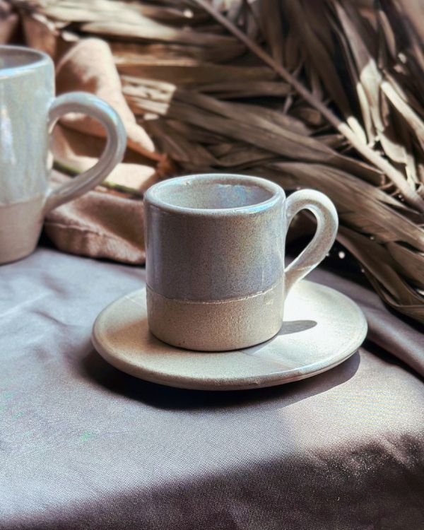 Pearl Oyster Coffee/Espresso Cup Set - Los Artisans