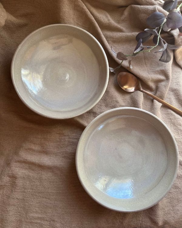 Pearl Oyster Pasta Bowls Set - Los Artisans