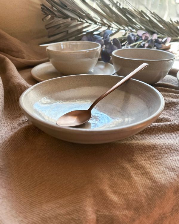 Pearl Oyster Pasta Bowls Set - Los Artisans