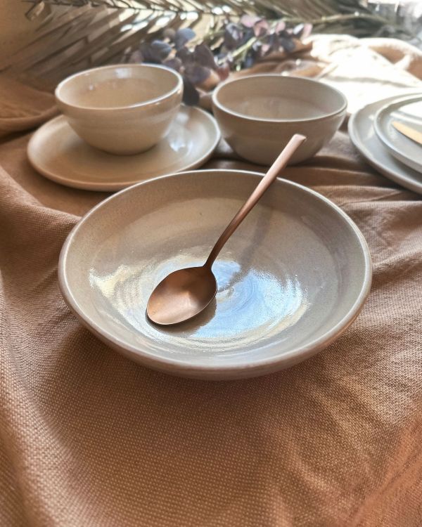 Pearl Oyster Pasta Bowls Set - Los Artisans