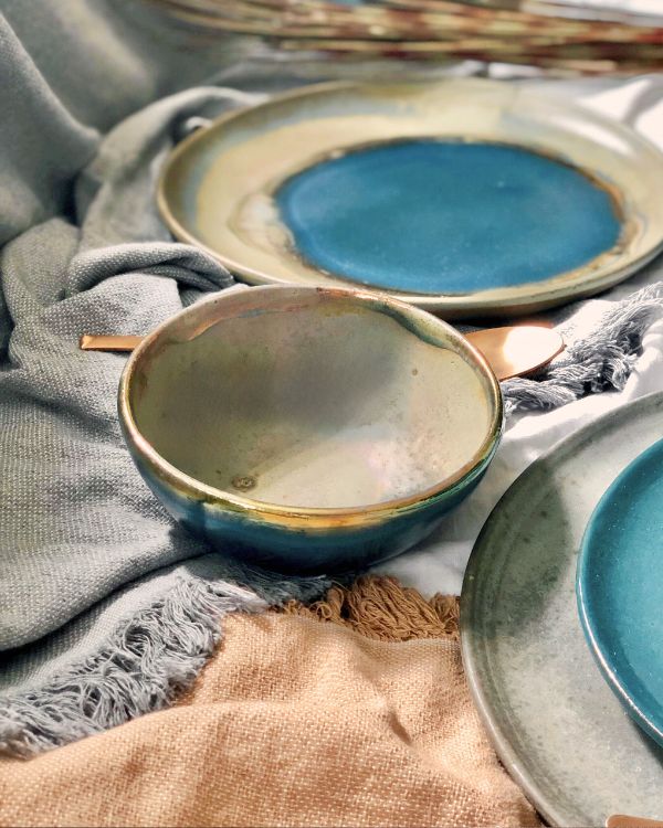 The Peacock Dinner Set - Los Artisans