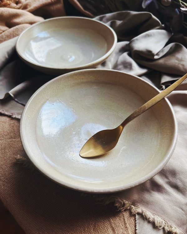 Pearl Oyster Pasta Bowls Set - Los Artisans