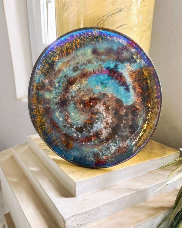 Cosmic Radiance Decorative Plate - Los Artisans