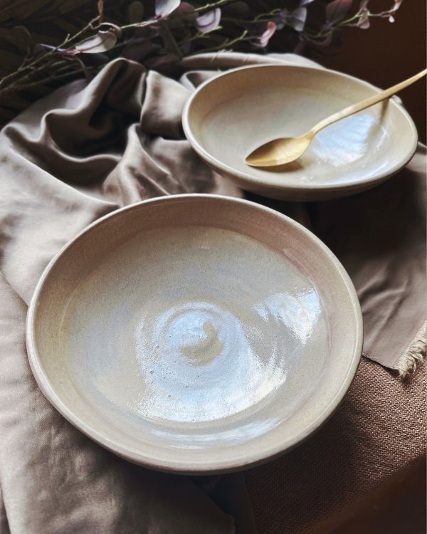 Pearl Oyster Pasta Bowls Set - Los Artisans