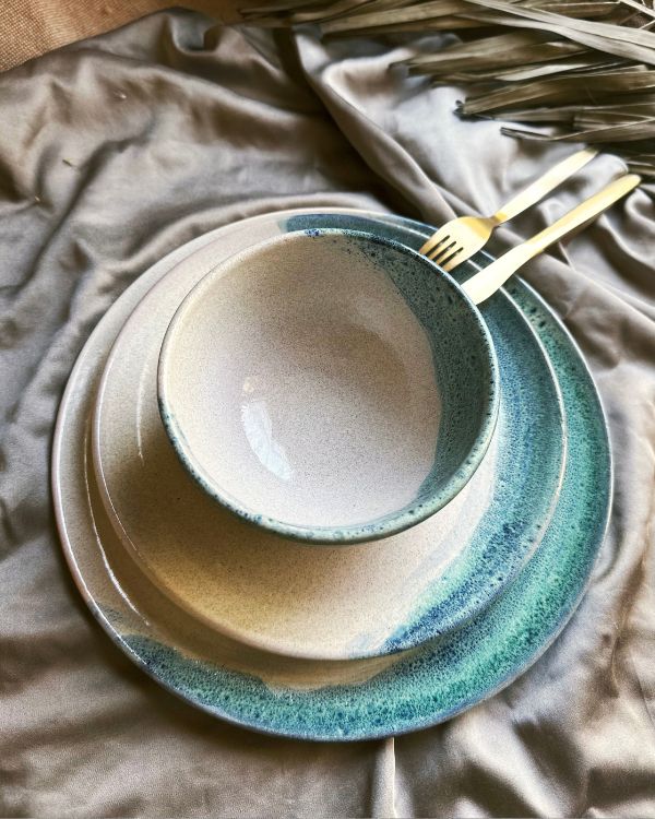 Waves & Shores Dinner Set (12 - 24 pcs) - Los Artisans