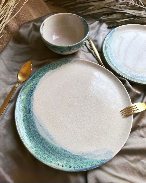 Waves & Shores Dinner Set (12 - 24 pcs) - Los Artisans