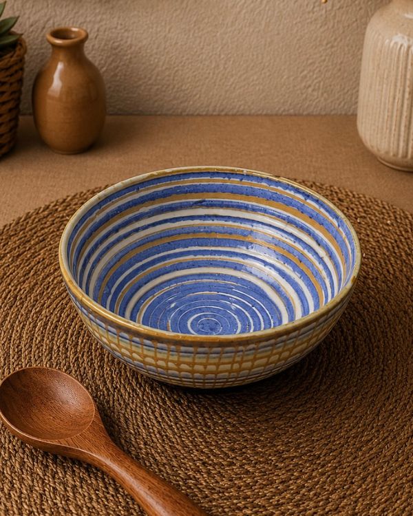 Earthy Artisan Serving/Salad Bowl - Los Artisans