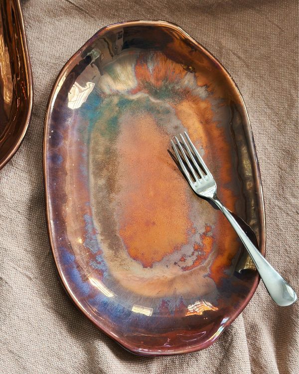 Maroon Shimmer Serving Platter