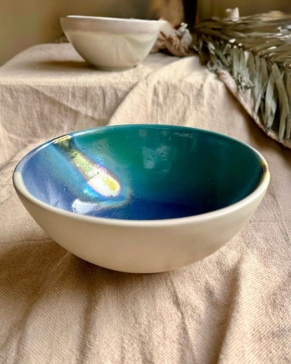 Coastal Skies Serving/Salad Bowl - Los Artisans
