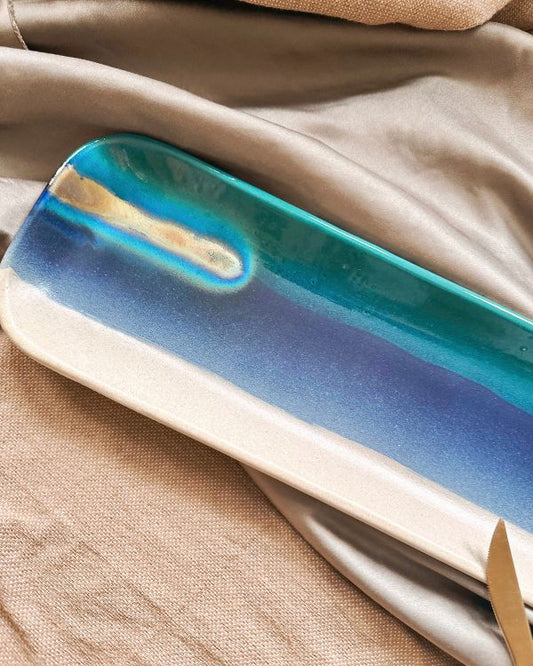Coastal Skies Artisan Rectangular Platter