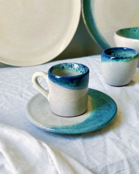 Waves & Shores Coffee/Espresso Cup Set - Los Artisans