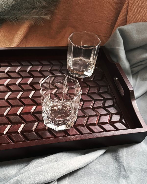 Artisan Woodwork Tray - Los Artisans