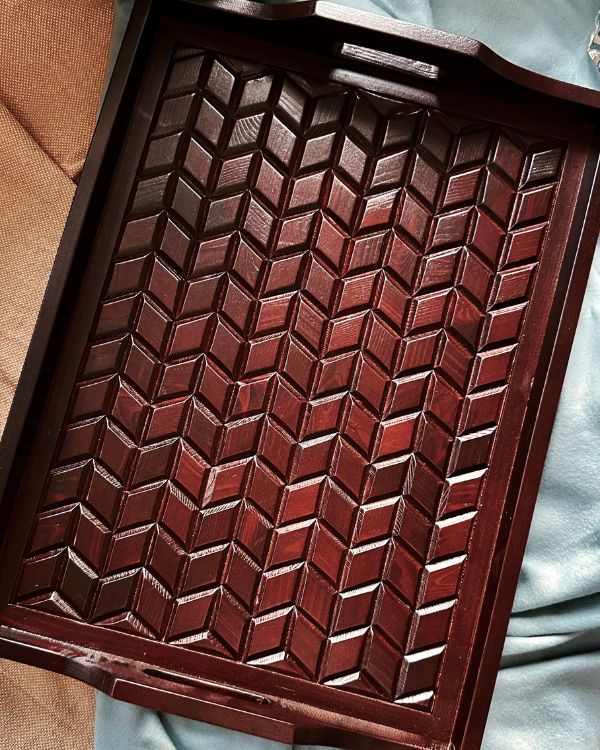 Artisan Woodwork Tray - Los Artisans