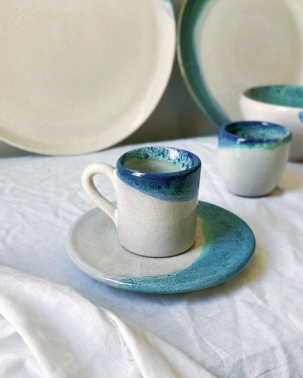 Waves & Shores Coffee/Espresso Cup Set - Los Artisans