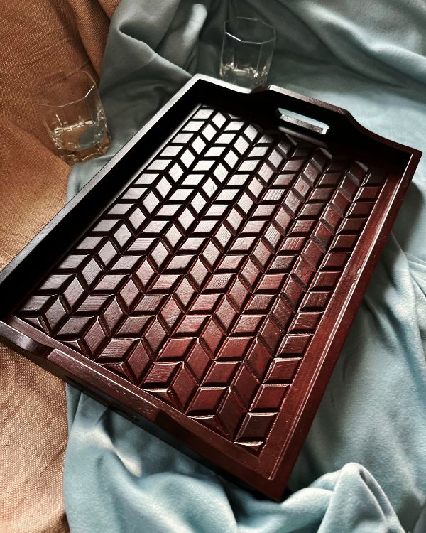 Artisan Woodwork Tray - Los Artisans