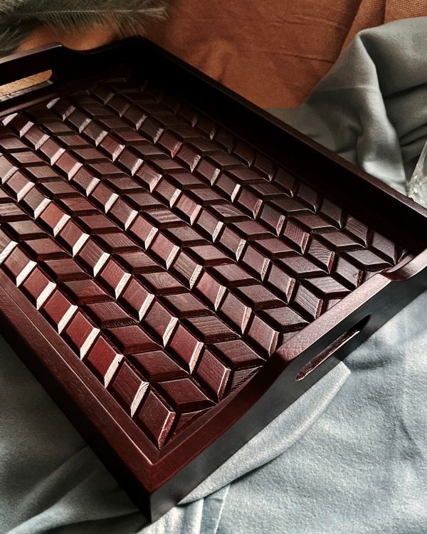 Artisan Woodwork Tray - Los Artisans