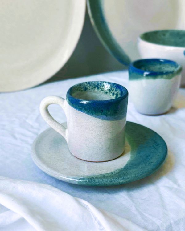 Waves & Shores Coffee/Espresso Cup Set - Los Artisans