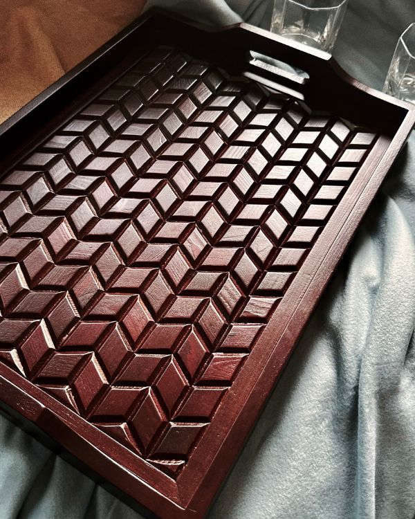 Artisan Woodwork Tray - Los Artisans