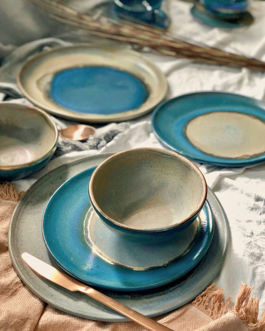 The Peacock Dinner Set - Los Artisans