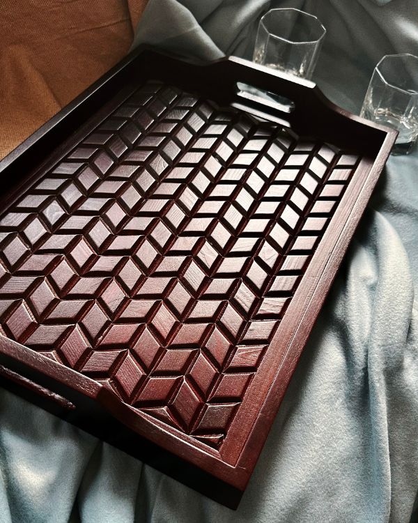 Artisan Woodwork Tray - Los Artisans