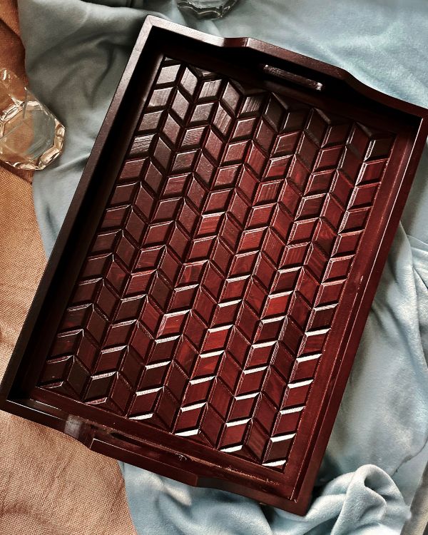 Artisan Woodwork Tray - Los Artisans
