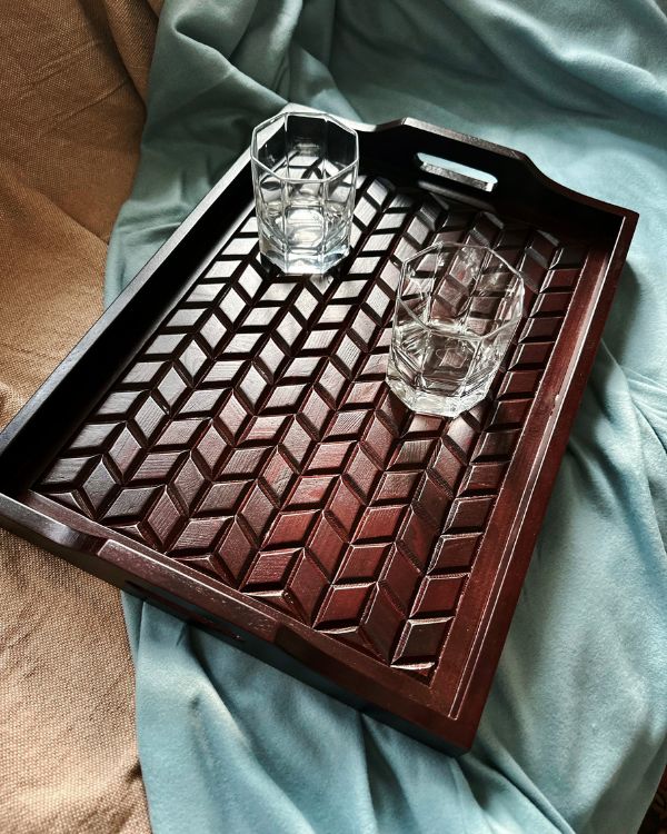Artisan Woodwork Tray - Los Artisans