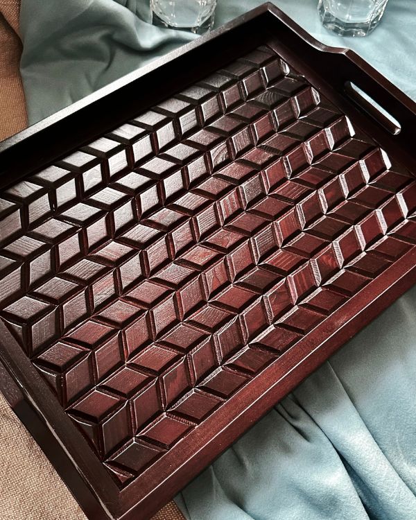 Artisan Woodwork Tray - Los Artisans