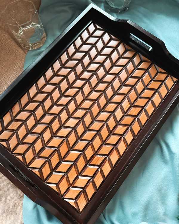 Artisan Woodwork Tray - Los Artisans