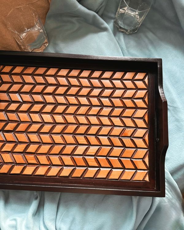 Artisan Woodwork Tray - Los Artisans