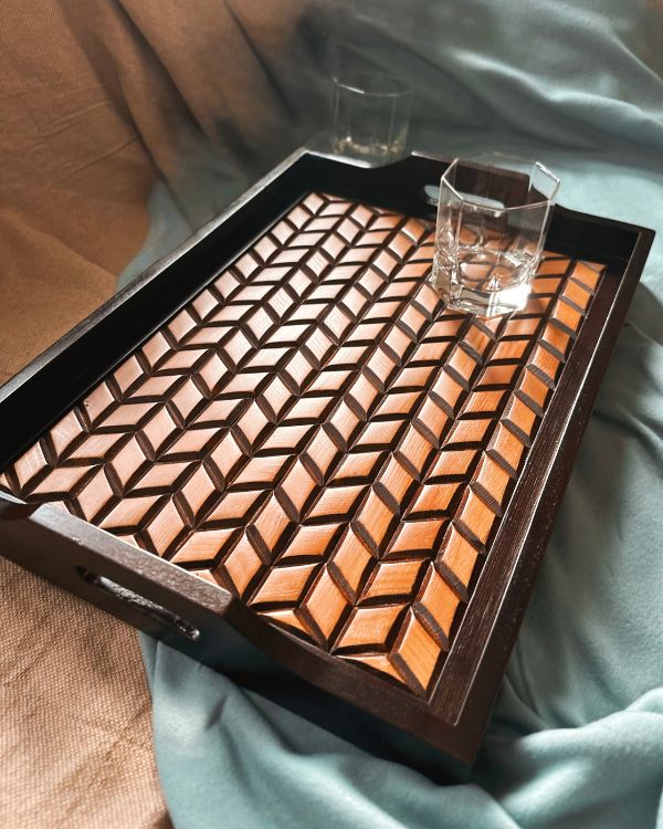 Artisan Woodwork Tray - Los Artisans