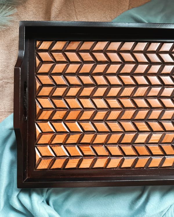Artisan Woodwork Tray - Los Artisans
