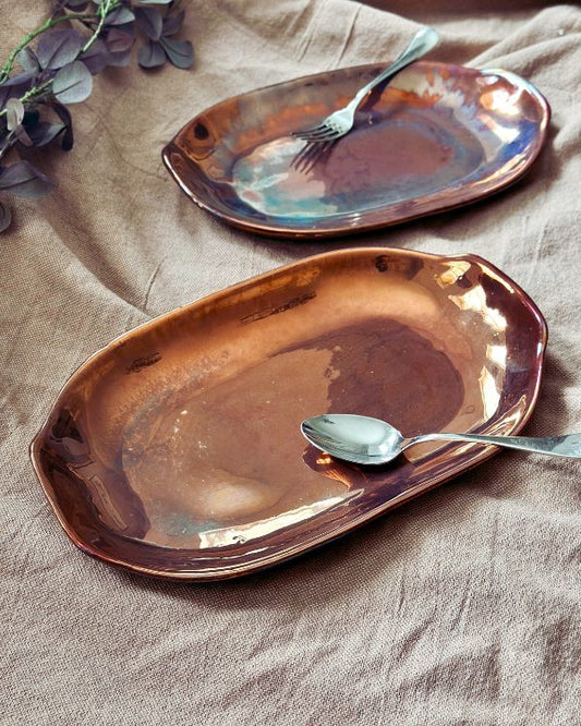 Maroon Shimmer Serving Platter