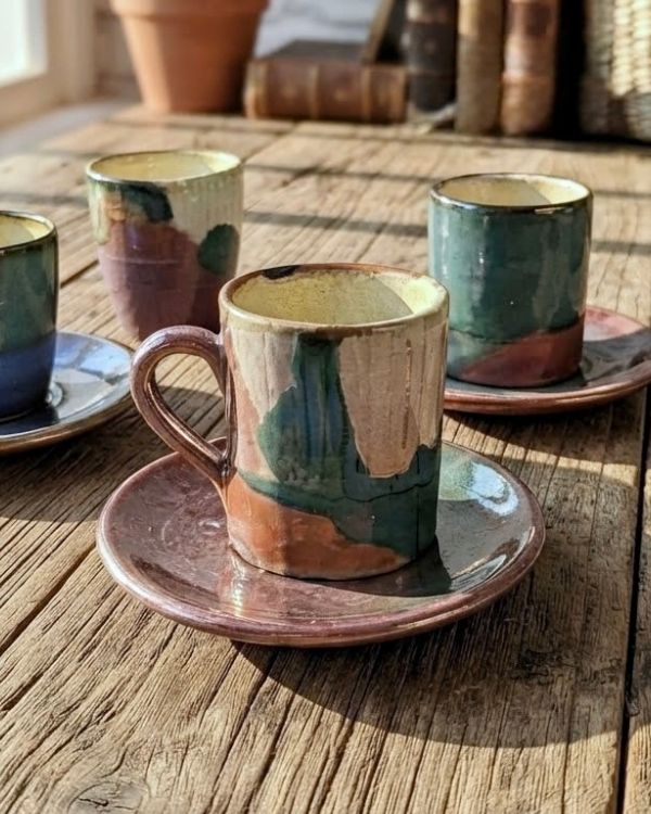 Abstract Art Coffee/Espresso Cup Set