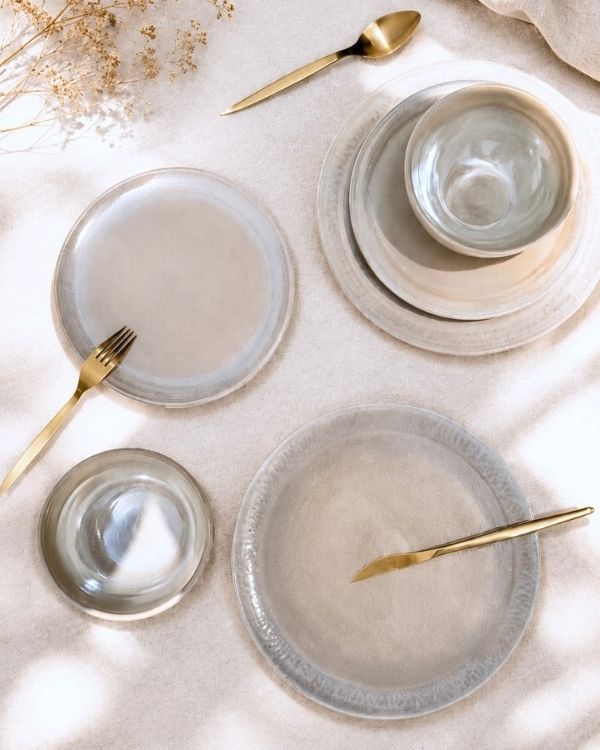 Pearl Oyster Dinner Set - Los Artisans