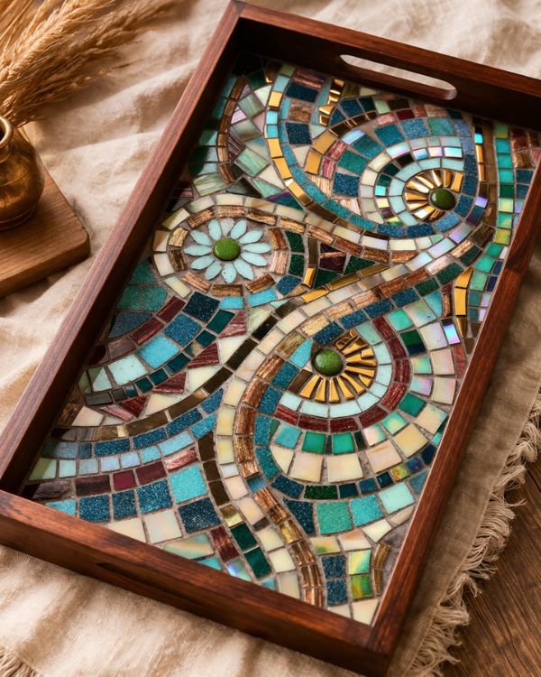 La Bella Mosaic Tray - Los Artisans