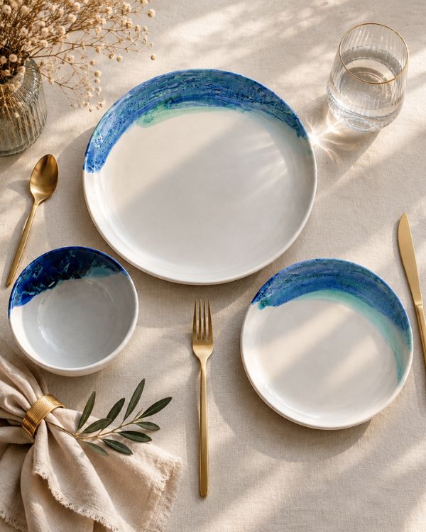 Waves & Shores Dinner Set (12 - 24 pcs) - Los Artisans