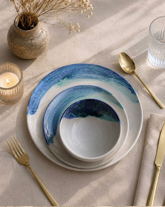 Waves & Shores Dinner Set (12 - 24 pcs) - Los Artisans