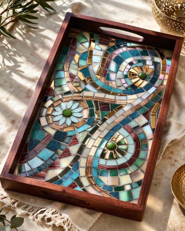 La Bella Mosaic Tray - Los Artisans