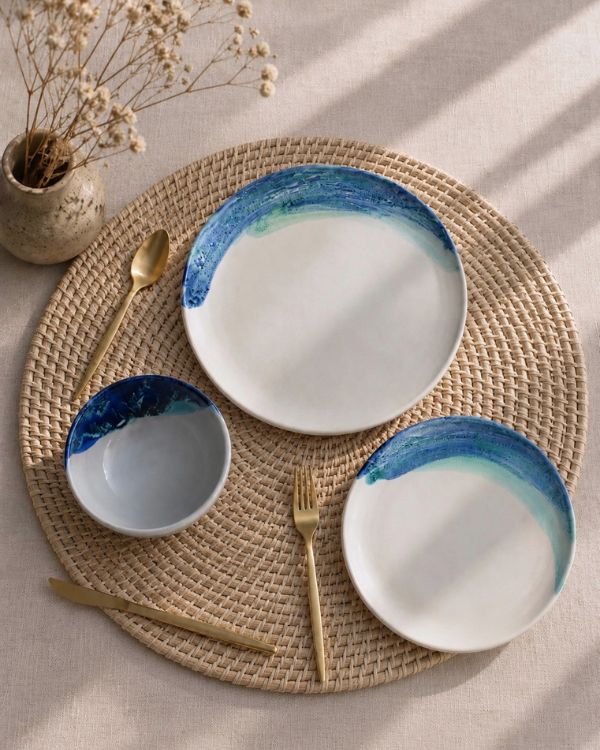 Waves & Shores Dinner Set (12 - 24 pcs) - Los Artisans