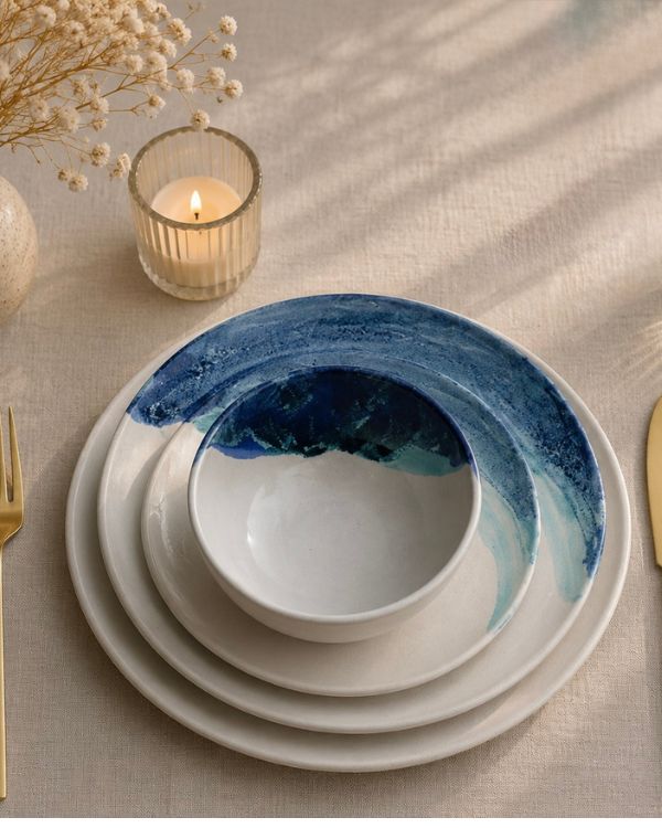 Waves & Shores Dinner Set (12 - 24 pcs) - Los Artisans