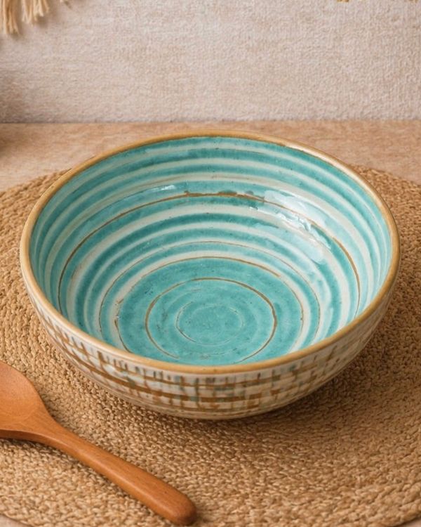 Earthy Artisan Serving/Salad Bowl - Los Artisans