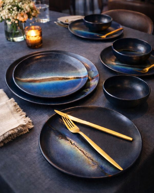 Dark Fusion Premium Dinner Set - Los Artisans