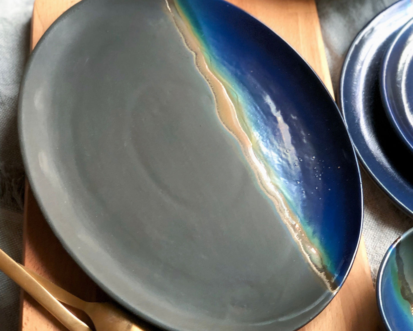 Dark Fusion Serving Platter – Los Artisans