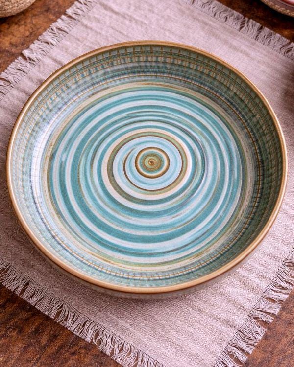 Earthy Spiral - Deep Serving Dish