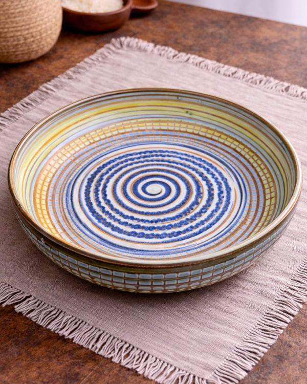 Earthy Spiral - Deep Serving Dish
