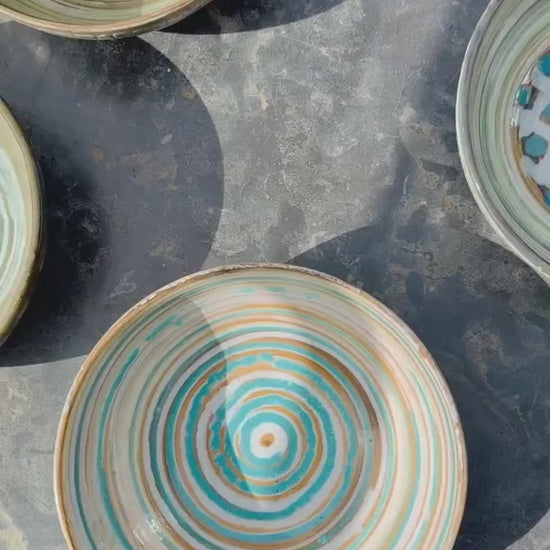 Earthy Artisan Serving Bowl | Salad Ceramic Bowl | Earth Tones | Different Designs | Artisan Tableware